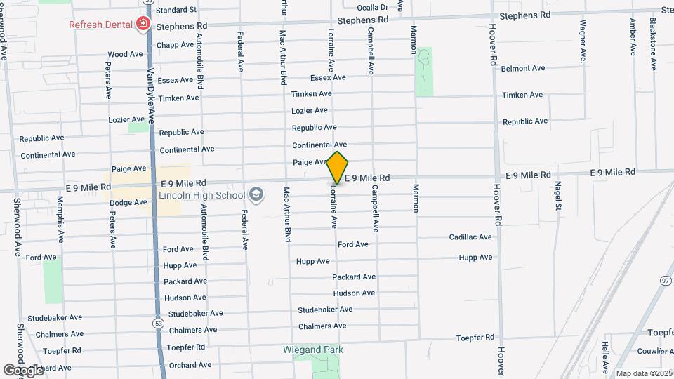 11005 Dodge Ave Map and Location Details