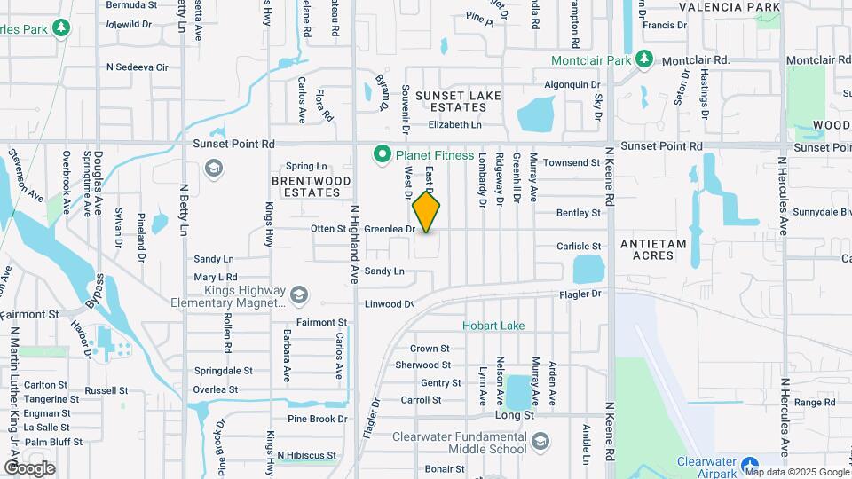 1589 Greenlea Dr Map and Location Details