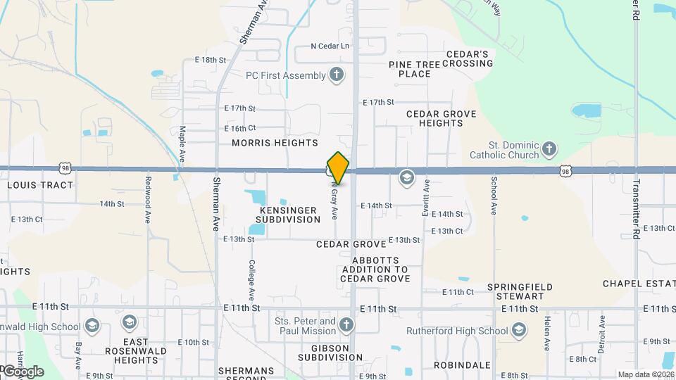 1416 N Gray Ave Map and Location Details