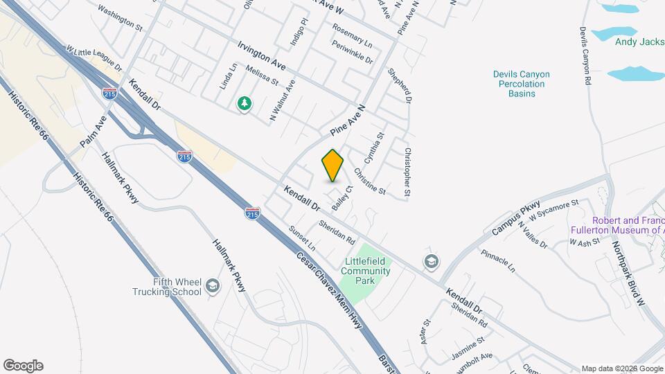 2660 Twain Dr Map and Location Details