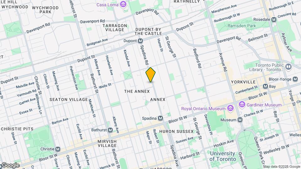 70 Spadina Mapa y Detalles de la Ubicación