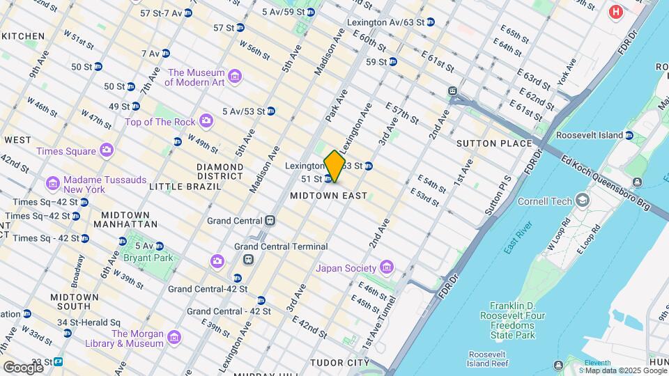 FOUND Study Midtown East - Student/Intern Mapa y Detalles de la Ubicación