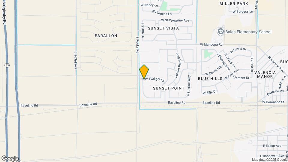 25885 W Twilight Ln Map and Location Details