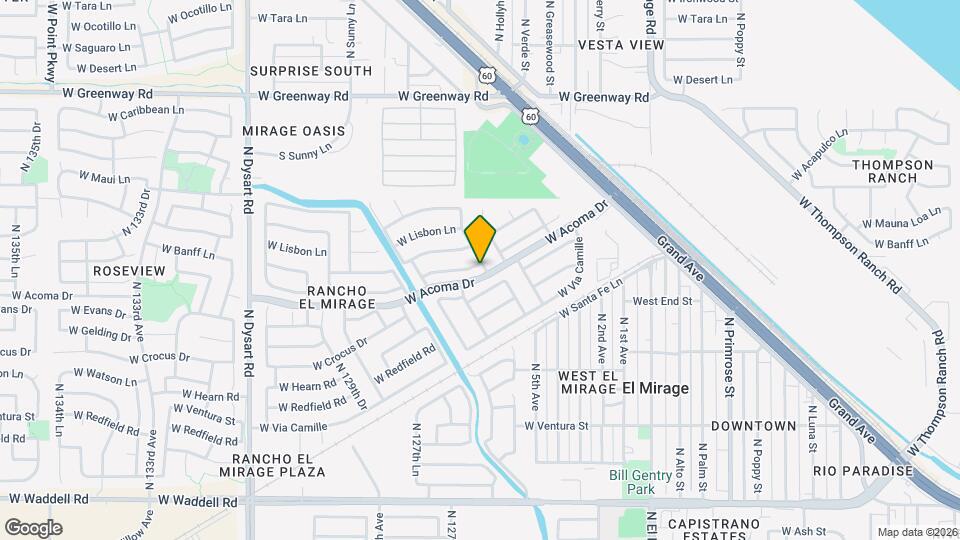 12501 W Mandalay Ln Mapa y Detalles de la Ubicación