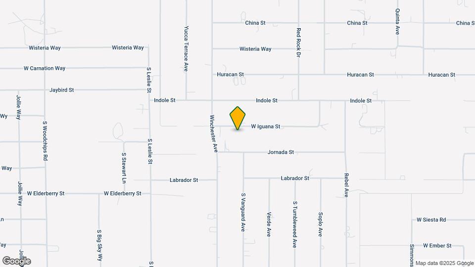 1601 W Iguana St Map and Location Details