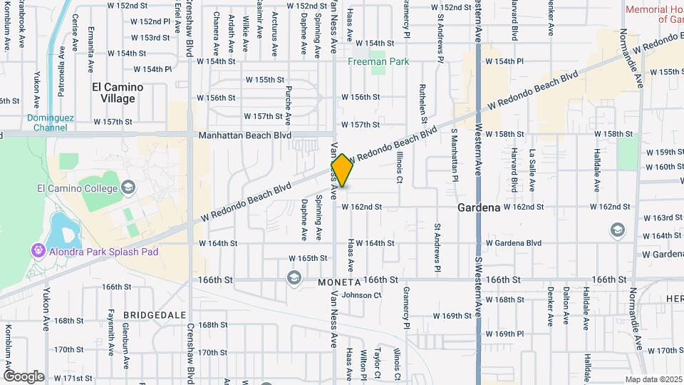 16112 Van Ness Ave Mapa y Detalles de la Ubicación