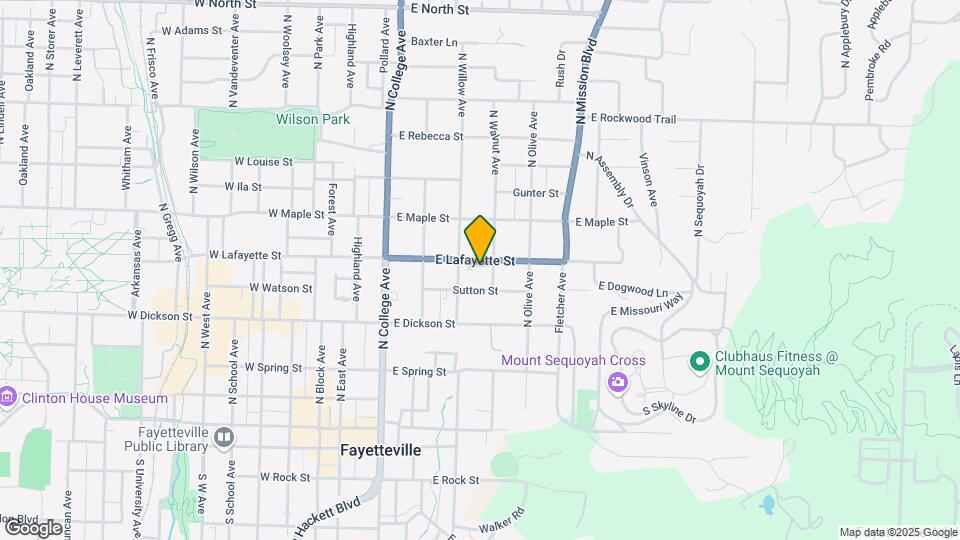 313 E Lafayette St Map and Location Details