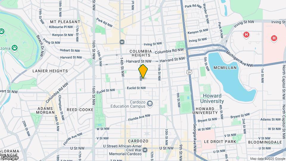 1248 Fairmont St NW Mapa y Detalles de la Ubicación