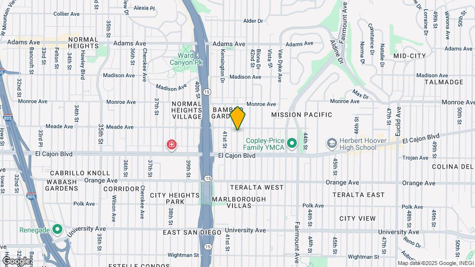 4386 Marlborough Ave, Unit 1 Map and Location Details