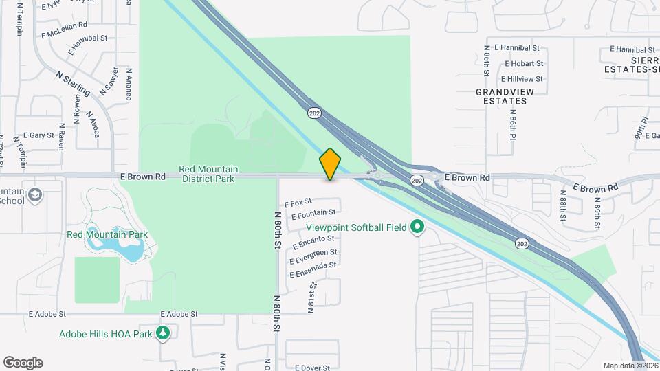 8137 E Brown Rd Map and Location Details