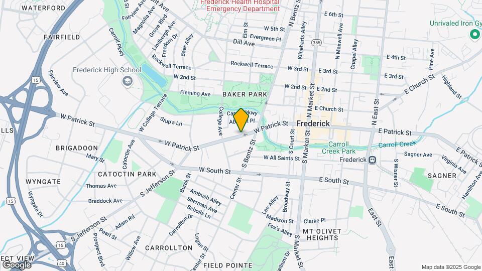 248 W Patrick St, Unit 2 Map and Location Details