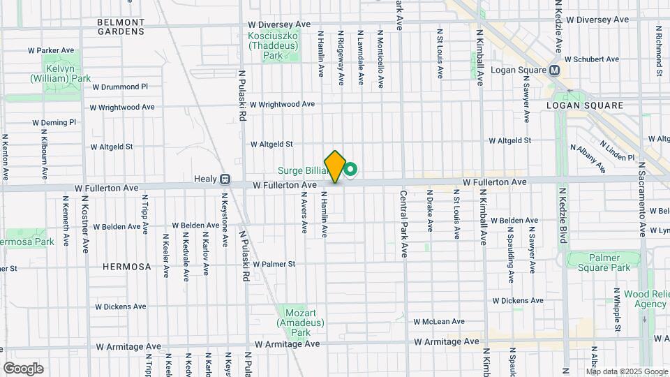 3743 W Fullerton Ave Map and Location Details