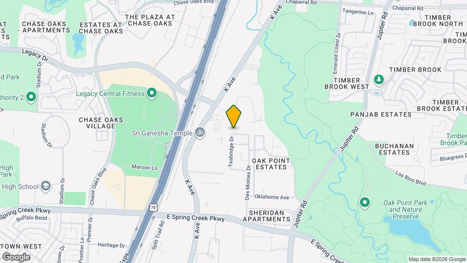 1805 Ryedale Dr Map and Location Details