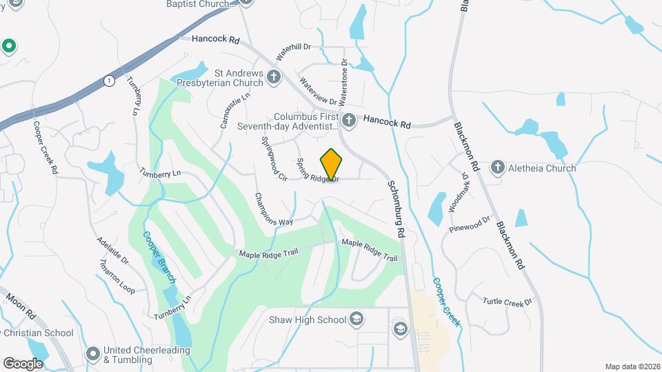 4856 Spring Ridge Dr Map and Location Details