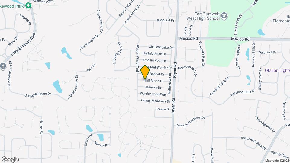 1362 Half Moon Dr Map and Location Details