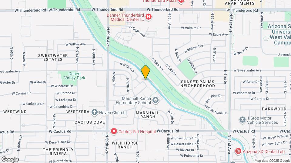 12521 N 57th Ave Map and Location Details