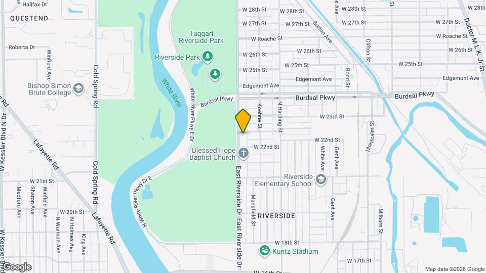 2227 E Riverside Dr Mapa y Detalles de la Ubicación