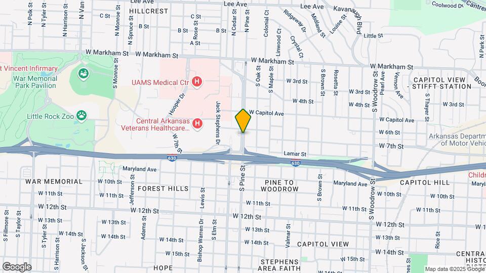 617 UAMS Blvd Map and Location Details