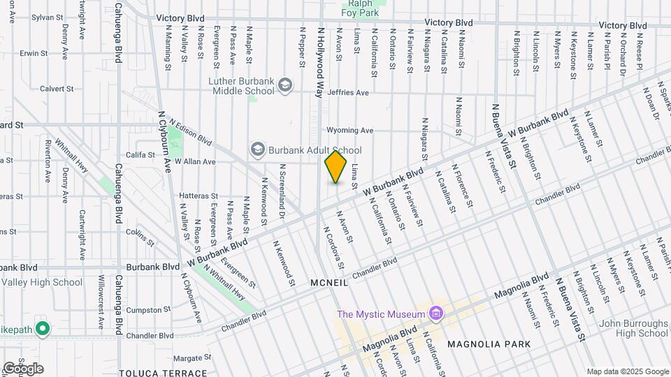 1413 N Avon St Map and Location Details