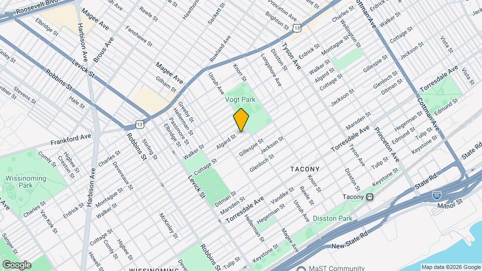 6643 Algard St Map and Location Details