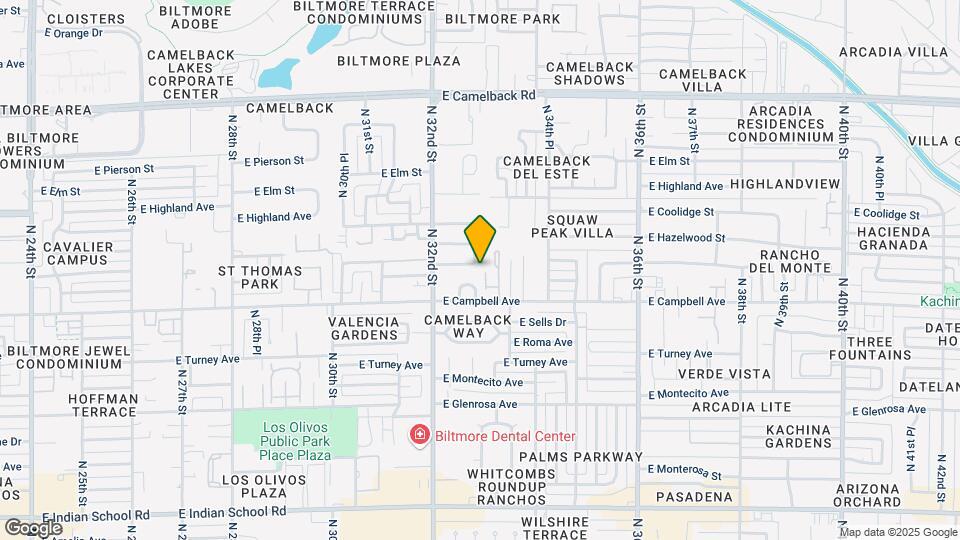 3237 E Meadowbrook Ave Mapa y Detalles de la Ubicación