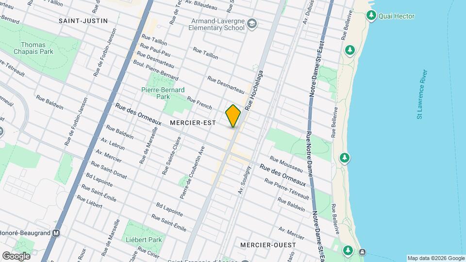 8811-8815 Hochelaga Rue Map and Location Details