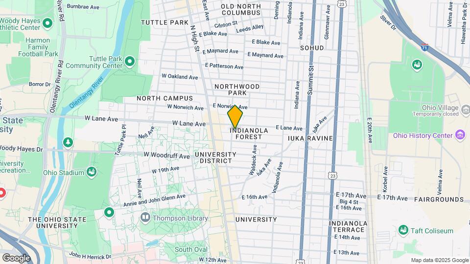 2104 Tuller St Map and Location Details