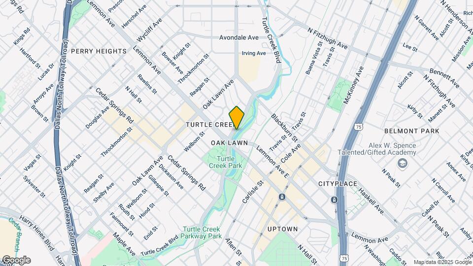 3505 Turtle Creek Blvd Map and Location Details