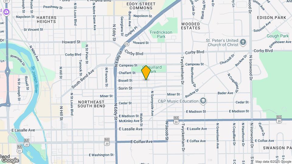 1246 Bissell St Map and Location Details