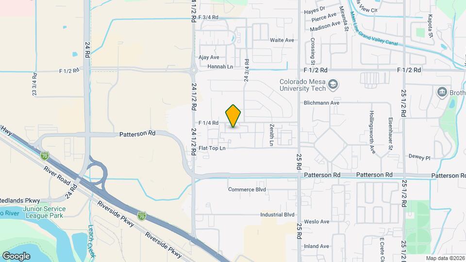 2461-F 1/4 F 1/4 Rd Map and Location Details