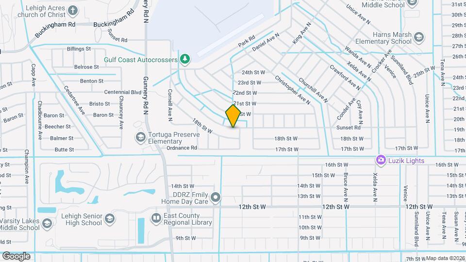 3905 Sunset Rd Map and Location Details