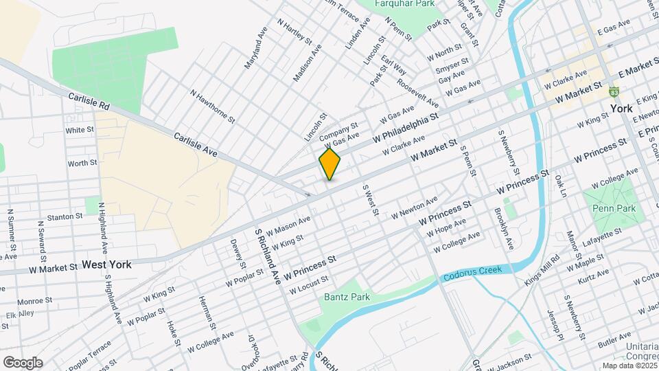 659 W Market St Map and Location Details