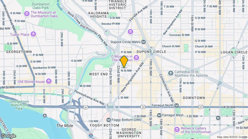 2125 N St NW Map and Location Details
