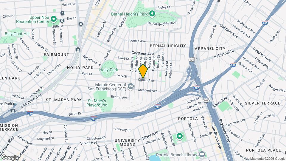 600 Ellsworth St Map and Location Details