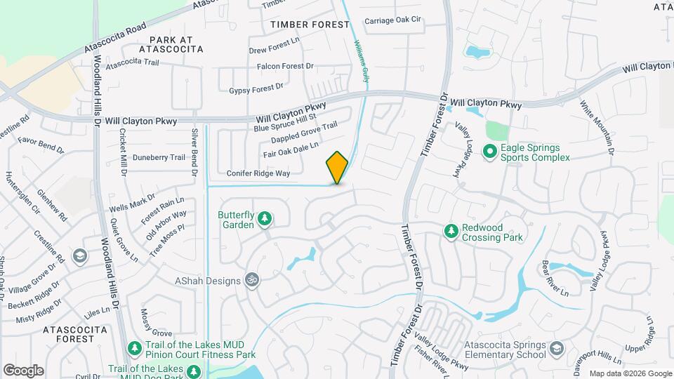12111 Fall River Pass Ln Mapa y Detalles de la Ubicación