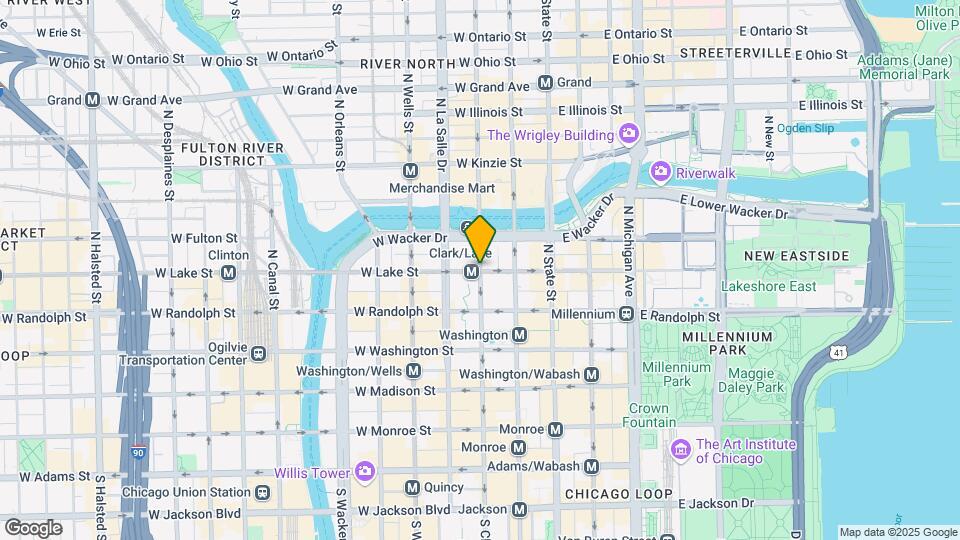 201 N Clark St, Unit 2312 Map and Location Details