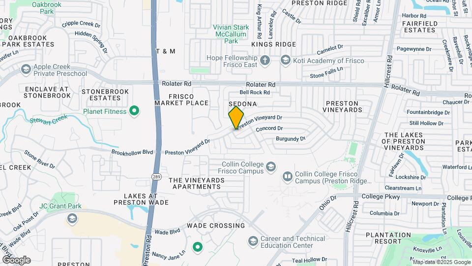 9701 Preston Vineyard Dr Map and Location Details