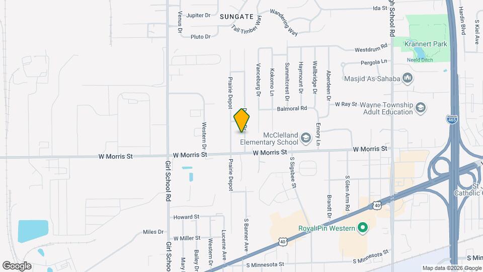 1112 Delray Dr Mapa y Detalles de la Ubicación