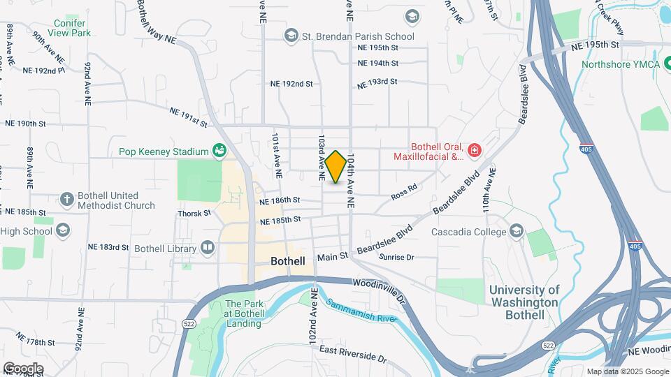 10320 NE 186th St, Unit 1 Map and Location Details