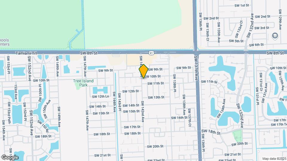 1063 SW 142nd Ave Map and Location Details