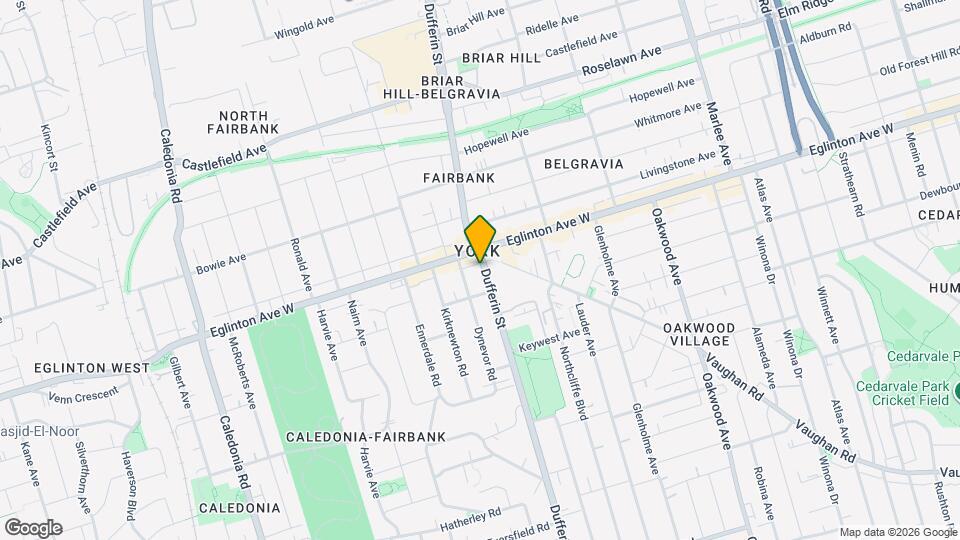 2344 Dufferin St Map and Location Details