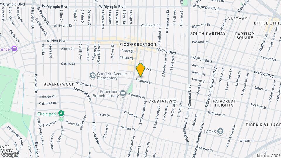 1549 S Wooster St, Unit 1 Mapa y Detalles de la Ubicación