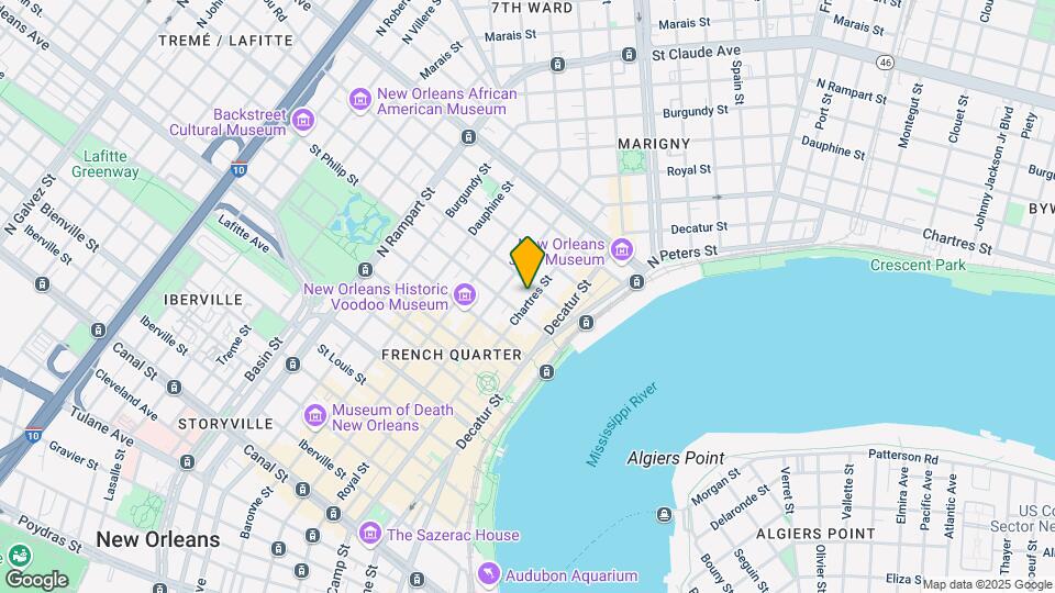 1027 Chartres St Map and Location Details