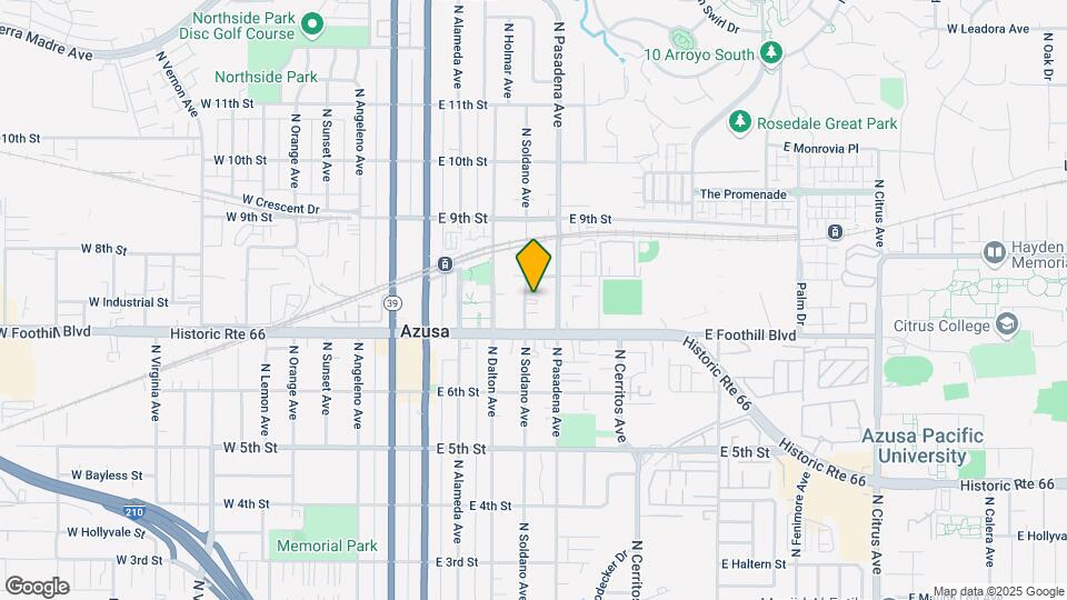 724 N Soldano Ave Map and Location Details