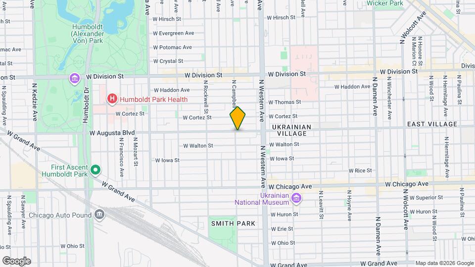 2459 W Augusta Blvd, Unit Unit 2 Map and Location Details