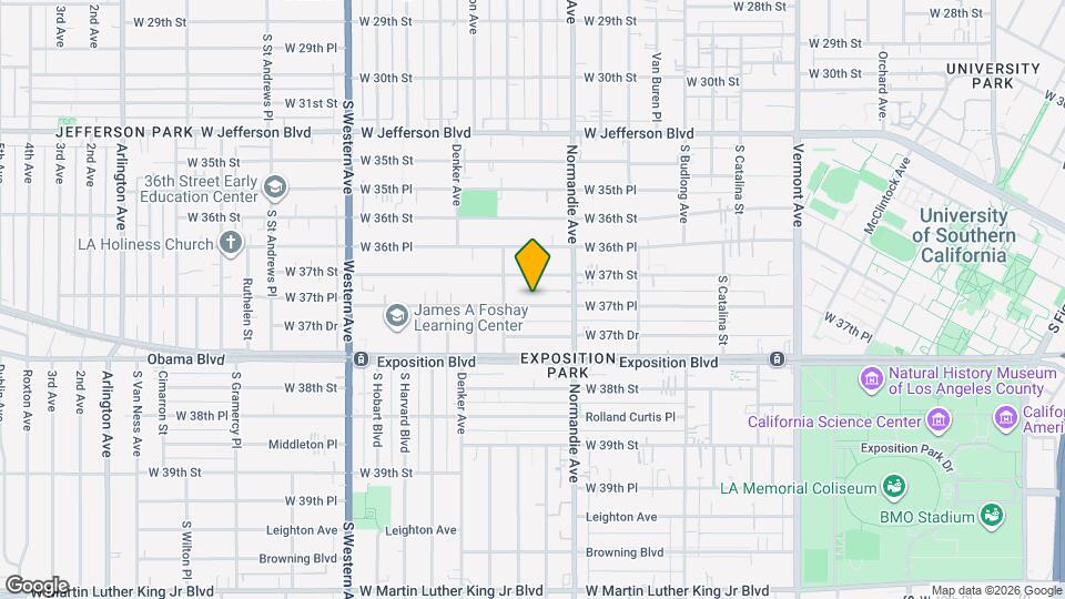 1453 W 37th Pl, Unit 1 Mapa y Detalles de la Ubicación