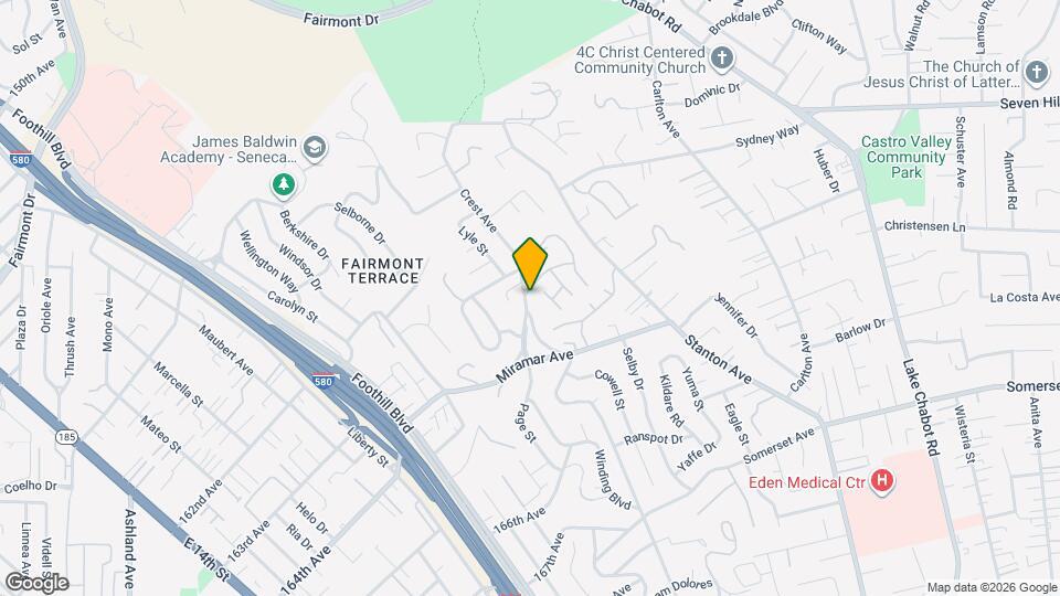 19100 Crest Ave Mapa y Detalles de la Ubicación