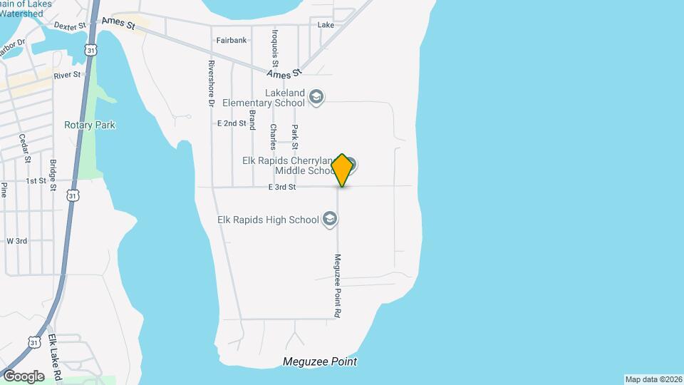 303 Meguzee Point Rd Map and Location Details