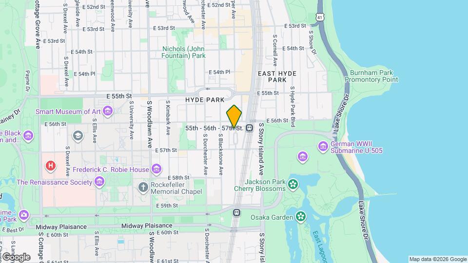 5616 S Harper Ave Map and Location Details