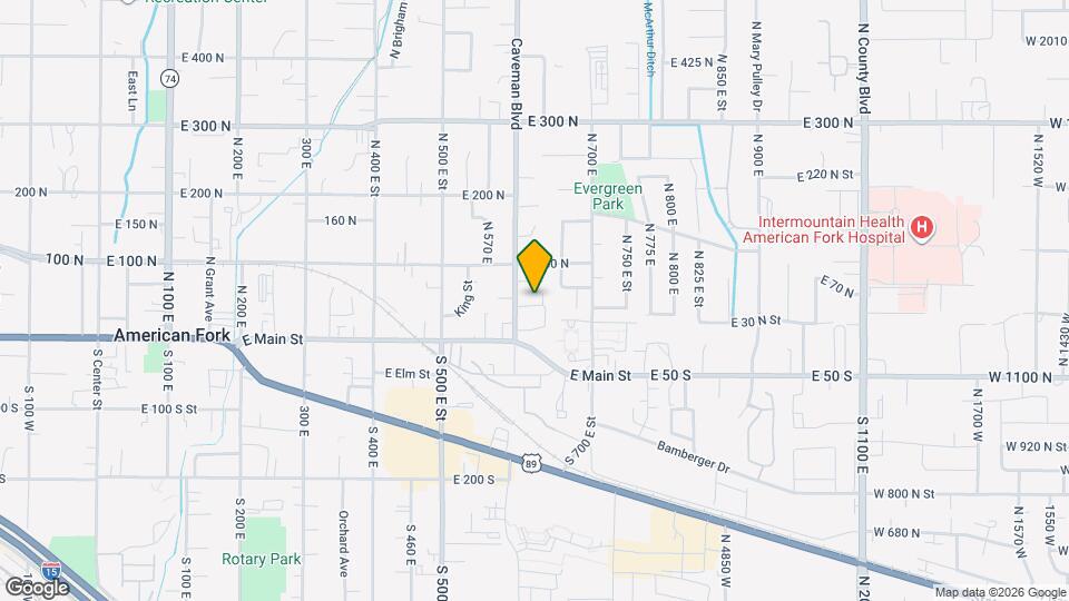 65 N 630 E Map and Location Details